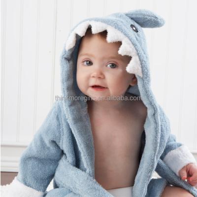 China Breathable 100% Cotton Animal Shaped Terry Baby Bathrobe for sale