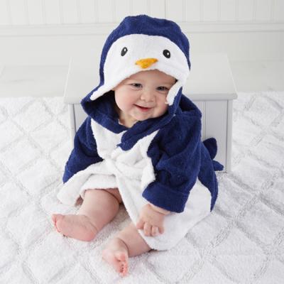 China OEM Breathable Skillful Cotton Workmanship Baby Animal Bathrobe for sale