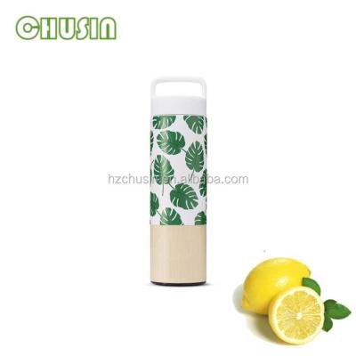 China 530ml Vacuum Stainless Steel Sustainable Bamboo Insulated Bottle for sale