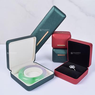 China Jewerly storage pu leather fanxi jewelry box custom logo jewelry packaging boxes for necklaces for sale