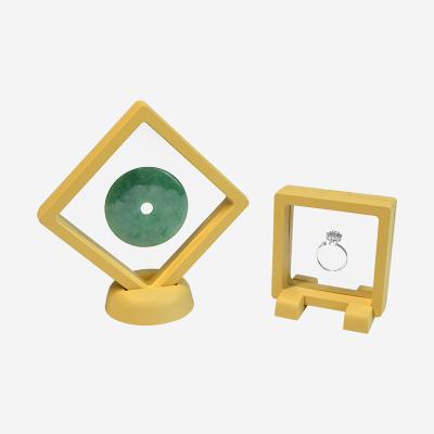 China Selling Custom Eco-Friendly Floating Frame Plastic Floating Jewelery Well And 3D Floating Hanging Floating Display Case for sale