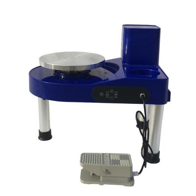 China Hot Steel+abs Mini Electric Pottery Wheel Machine Small Pottery Forming Machine For DIY for sale