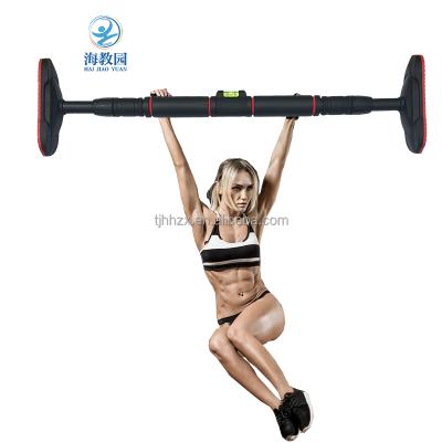 China Indoor Adjustable Horizontal Bar Door Pull Up Bar For Home Fitness Chin Self-Locking Horizontal Door Up Bar for sale