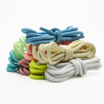 China Around 0.4CM Color Around Polyester Sneaker Laces Child Shoes Reflective Laces for sale