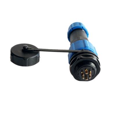 China 2 Pin Electrical Underwater Circular Plastic IP68 Automotive SP13 Waterproof Connector for sale