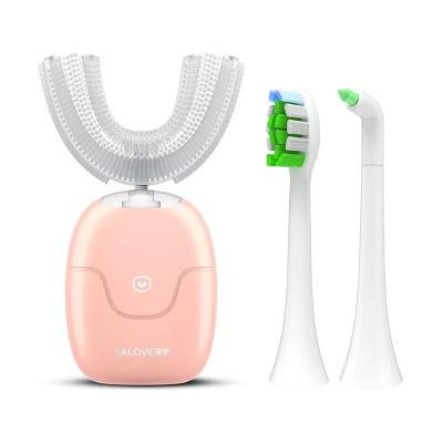 China Household 360 Degree U Shape Ultrasonic Toothbrush Brush Adult Blue Light Teeth Whitening Oral Massage Gum Kit Teeth Care for sale