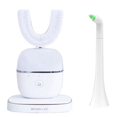 China Waterproof clean full automatic U-shaped home/hotel/travel silicone hot sales adult toothbrush U-shaped toothbrush 360 degrees for sale