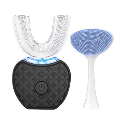 China Teeth Cleaner/Teeth Whitening/Wholesale Gum Massage Waterproof 360 Degree Rechargeable Cordless Travel U Shape Automatic Sonic Electric Toothbrush for sale