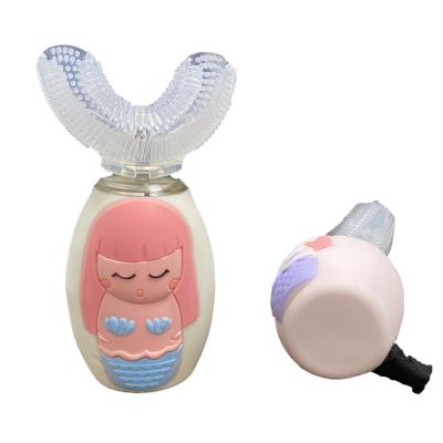 China Teeth Cleaning/Whitening/Sonic Kid Cartoon U Shape Free Portable Smart English Toothbrush Sample Song Music Mode Gum Massage for sale