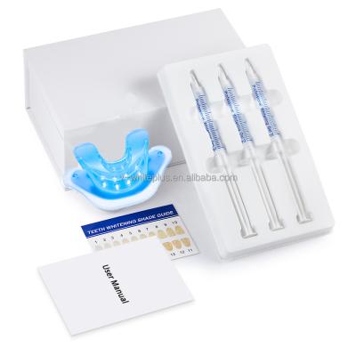 China Daily Home Use 2022 New Teeth Whitening Portable Wireless Bleaching LED Light 3 Syringe Kits Private Logo Set Private Home for sale