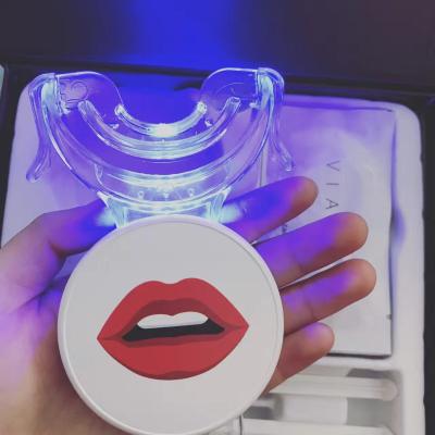 China Food Grade Portable/WIRELESS Material Teeth Whitening Kits Private Logo Mobile Phone Teeth Whitening Kit With Led Light for sale