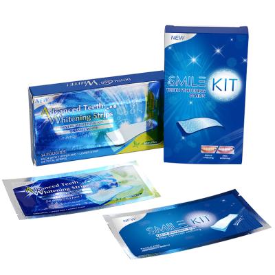 China One Pair One Day Private Label 5D White Mint Perfume V-WHITE To Remove Tooth Stains De-yellowing Decontamination Teeth Whitening Strips for sale