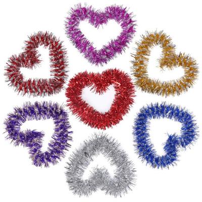 China Chirstmas Decor New Products Glitter Garland Party Christmas Wreath Tinsel Christmas Trees Decorate for sale