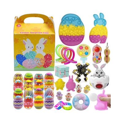 China Wholesale Factory Price 2022 Festival Decoration Filled Mini Toys Capsules Diy Plastic Decoration Kit Rabbit Gift Easter Egg for sale