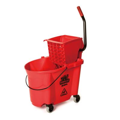 China Sustainable Broom Bucket Thickened Water Truck Floor Broom Car TOPSALE Wringer Bucket Cleaning Cart Plastic Down-Press Deluxe Broom Wringer Which for sale