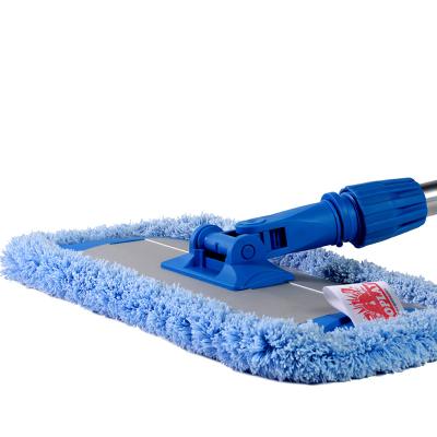 China Viable Hot Selling Microfiber Mop Head Refill Microfiber Wipe Mop High Quality Flat Pad Aluminum Frame With Telescopic Handle for sale