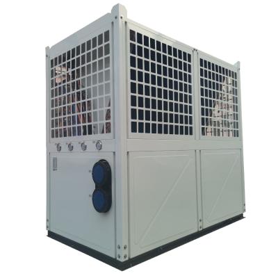 China Outdoor Max 80C High Temperature Heating Cooling Hot Source Water To Air Heat Pump for sale