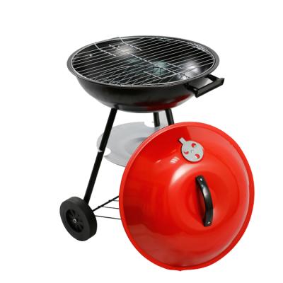 China High Quality Safe Lightweight Outdoor Charcoal Cart Apple Portable Camping Rotating Grill Adjustable Height Easily Cleaned for sale