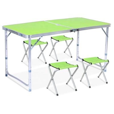 China Modern Camp Folding Table And Chairs Outdoor Aluminum Sets Folding Picnic Table for sale