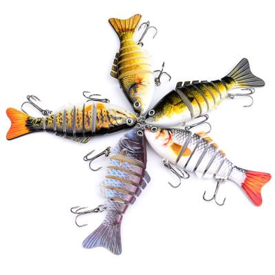 China Wholesale Plastic 15.5g 10cm 7 Segments Multi Jointed Artificial Fishing Lures for sale