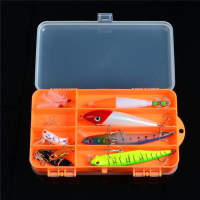 China Non-Toxic Waterproof Clear Plastic Hard Fishing Tackle Box Accessory Storage Boxes Crate Lure Bait Hook Case Caixa De Pesca for sale