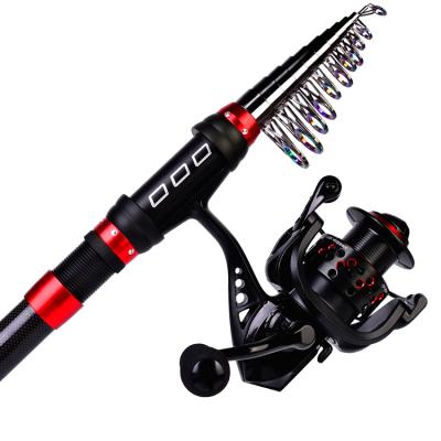 China Road 2.1m Carbon Super Hard Handle 100% Short Section Peche Fishing Rods Carbon Sea Pole for sale