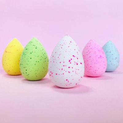 China Multicolor Sponge Eco-friendly Blast Smudge Factory Powder Cosmetic Makeup Tool For Face Beauty Egg for sale