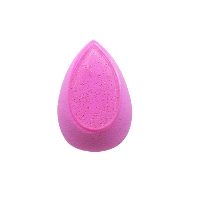 China 2020 dual function the latest free pu dual function latex and silicone makeup olive cosmetic powder puff for sale