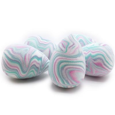 China Exquisite colorful sponge and skin frendly SBR makeup sponge material special design beauty pattern breath for sale