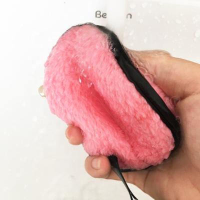 China Facial Cleansing Sponge Fiber Makeup Sponge Pink /Light Superfine Blue / Microfiber Makeup Sponge Light Purple for sale