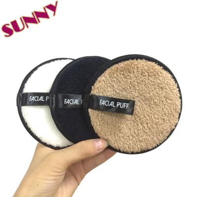 China No Makeup Remover Required Remover Makeup Beauty Tools Logo Microfiber Cotton Cloth Sponge Breath 2020 Custom Reusable And Washable Pad for sale