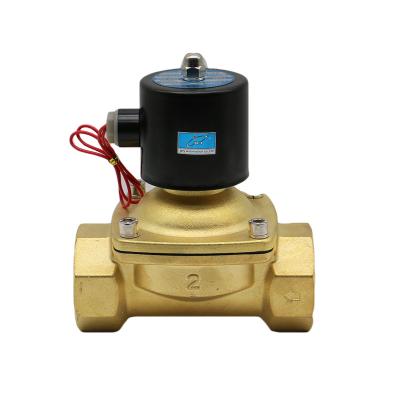 China 2W500 General Way AC220V 2/2 Brass Material Water Normally Closed Electric Solenoid Valve 2 Inch for sale