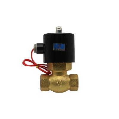 China General 2L Series 2/2 Way AC220V Oil Water Solenoid Valves Pilot Operated Brass Solenoid High Pressure Steam/Air Valve for sale