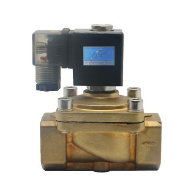 China ZS General Series 2/2 Normal Closed Way Valve Pneumatic Brass Water Solenoid Valve for sale