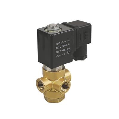 China Brass Water Standard Three Way Two Position Direct Acting General Oli Vacuum General ZG1/8 ZG1/4 Solenoid Valve Control Vx31 for sale