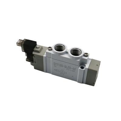 China SY7120-5LZD-02 General High Frequency Single Acting Type Pneumatic Directional Air Solenoid Valve Electric Control SMC Solenoid Valve for sale