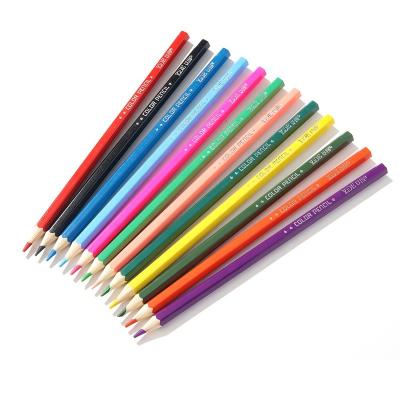 China Student Drawing Pencil Customized Logo 7 Inch 12 18 24 36 48 Colors Water Soluble Colored Pencils Set For Drawing for sale