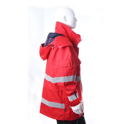 China Water Proof Customized 100% Oxford Fabric Polyester Strength Safety Reflective Waterproof Jacket Hi for sale