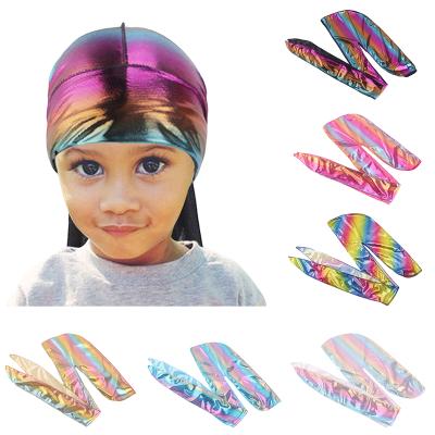 China breathable & Durags Reflective Custom Multicolor Designer Durags Wave Cap Waterproof Headbands for sale