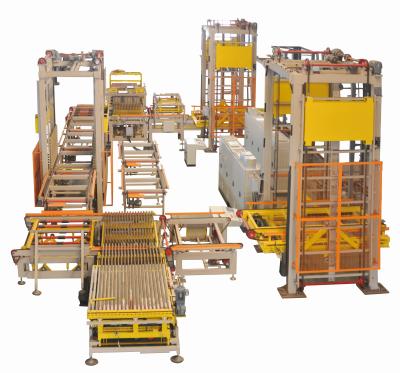 China Automatic factory brick loading and unloading system of drying pallets for sale