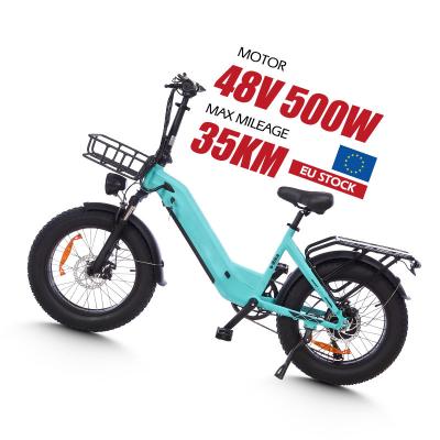 China Aluminum Alloy Overseas Stock Electric Bicycle 48V12AH 500W Motor Electric Hybrid Bike Adults Electric City Mountain Bike for sale