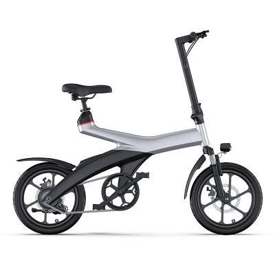 China Carbon Fibre ELEVIO MZ-7 Electric Bike 36V 350W 16 Inches Electric Hybrid Bike Cheap OEM Electric Bike Adult Road City Ebike for sale