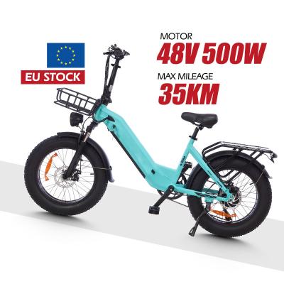 China Aluminum Alloy Easy Ride Electric Dirt Bike 48V 500W Electric Hybrid Bike Adults Electric Cargo Bike Electric Mountain City Bicycle for sale