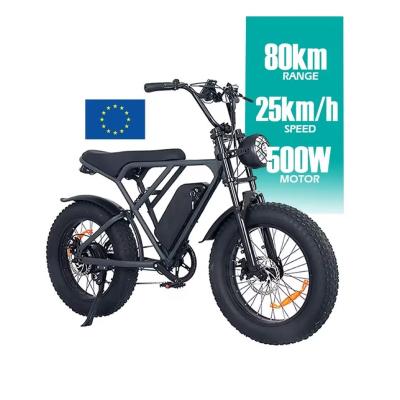 China Aluminum Alloy ELEVIO Electric Bicycle 48V 500W 750W 20 inches Electric Dirt Bike Motorcycles In Stock Fat Tire Electric Hybrid Bike for sale