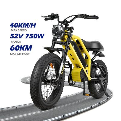 China Aluminum Alloy Hot Sell Fat Tire Electric Bicycle 48V 500W 750W E Mountain Bike Dirtbike For Adults Electric Bike MTB Ebike for sale