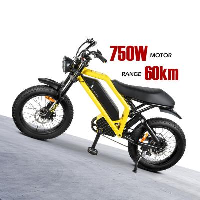 China Aluminum Alloy High Quality 20Inch Electric Mountain Fatbike Adults Electric Bicycle For Sale MTB E Dirt Bike Electric Bicycle for sale