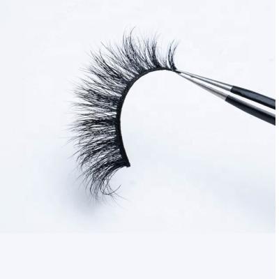 China Real Stock Mink Strip False Eyelashes In Natural Wholesale Clear Long Strip for sale