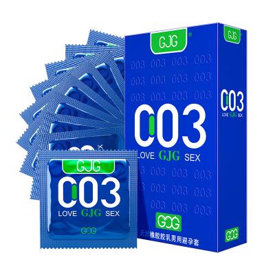 China Ultra This GJG Condoms Adult Sex Toys Sex10PCS Condoms Hotel Family Planning Supplies Silicon Color Original Sexy Blue Place Wholesale for sale