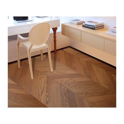 China New Arrival Modern Elegance Engineered Oak Chevron Waterproof Flooring For Household for sale