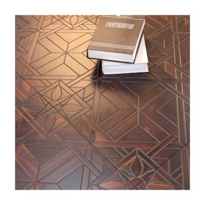 China Three-dimensiona Modern American Art Parquet Walnut Wood Flooring for sale